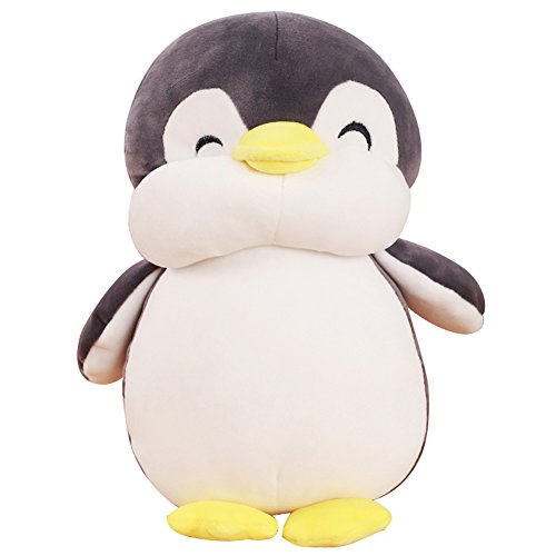 Vsfndb Stuffed Penguin Animal Plush Toys 12 Inch Gray Animal Stuffed Plushies Super Soft Cute Cuddly Pillow Cushion Stuff Dolls Birthday Gifts For Children Kids Boys Girls Room Decor Bedtime, 12Inches #TOP2