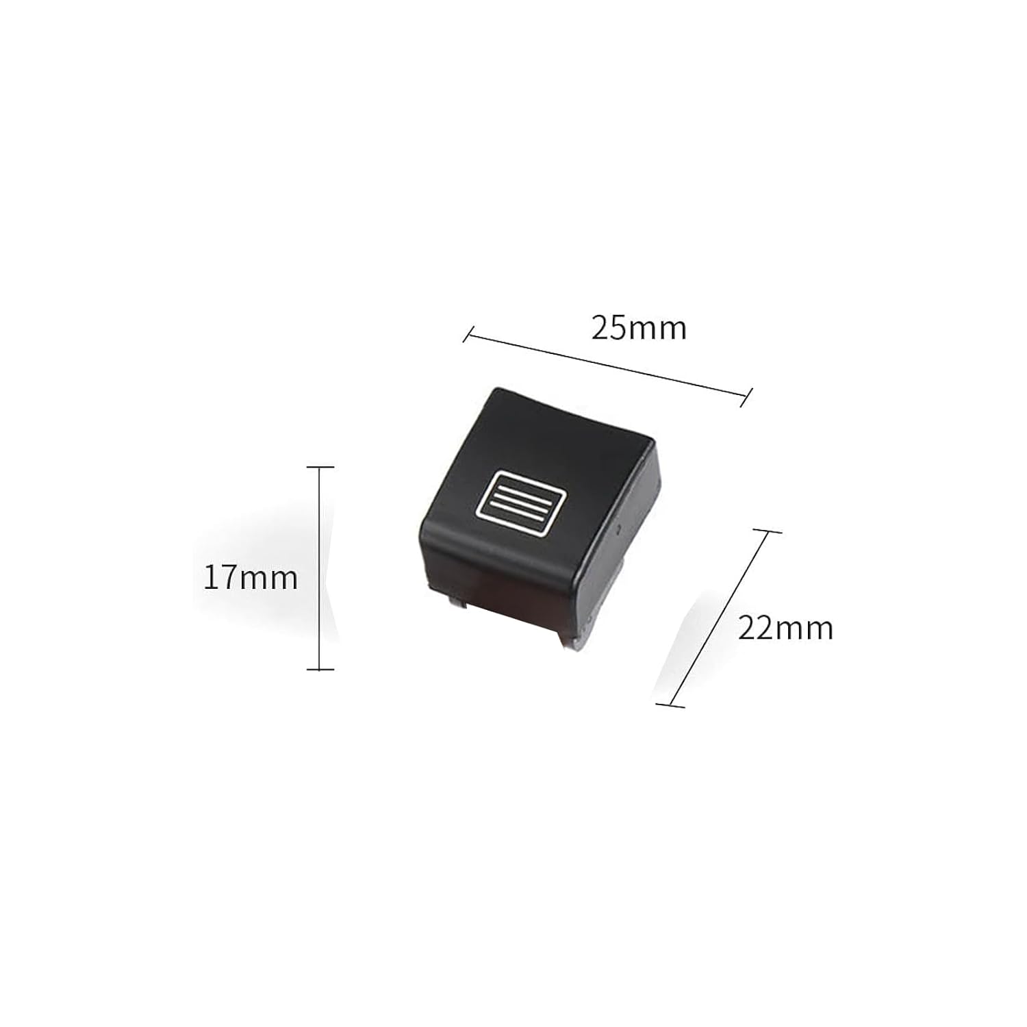 Sunroof Window Switch Button Cover Cap for Mercedes-Benz W176 W246 W156 W117 GLA CLA Black Beige Grey (Black), VIP601-123