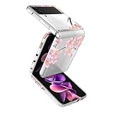 NKase for Samsung Galaxy Z Flip 4 Case, Samsung Z Flip 4 Case, Cute Samsung Flip 4 Case Clear Bumper