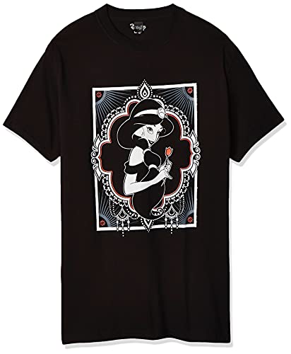 T-shirt Aladdin Jasmine Disney pour homme en coton noir et blanc coupe classique