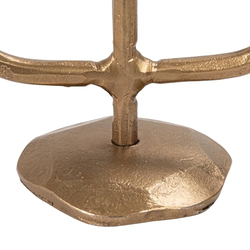 Creative Co-Op Cast Metal Candelabra, Antique Brass Finish by Creative Co-Op - Used condition - Image 5