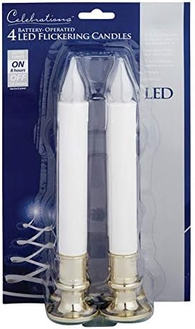 Miniatura 2 de Celebrations Vela LED Naranja 4 luces