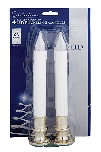 Celebrations LED Candle Orange 4 lights