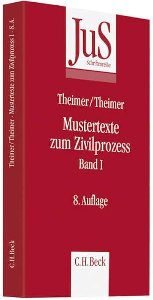 Mustertexte zum Zivilprozess Band I: Erkenntnisverfahren erster