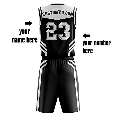 image for CustomYo Custom Full Sublimation Basketball Uniform Men Kids Youth Jer