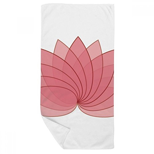 Serviette de bain lotus 35x70cm en tissu doux multicolore DIYthinker - 2