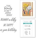 Spellbinders The Field Notes Stempel-Set mit Aufschrift Field Notes