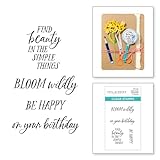Spellbinders The Field Notes Stempel-Set mit Aufschrift Field Notes, transparent