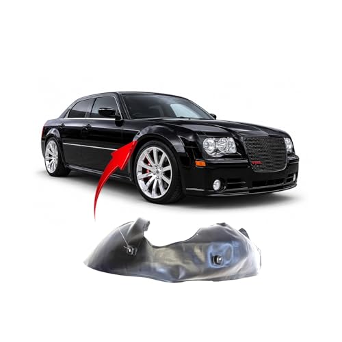 Image of FitParts Compatible with Chrysler 300 2005-2010 Front Right Fender Liner | Passenger Side, Sedan /Wagon, Plastic, Ready to Install, OEM 5065502AC, CH1251128