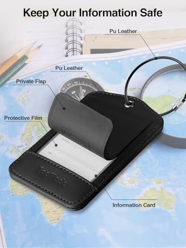 Image of TopMade Luggage Tags, Works with Apple Find My, Smart Suitcase Tag Tracker