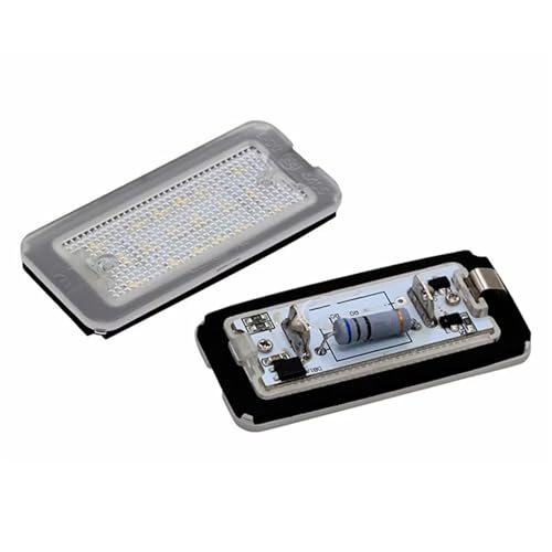 2 luces LED para matrícula de coche Fiat 500 bombilla matrícula lámpara con controlador 3