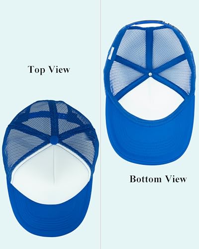 Image of Gelante Sublimation Blank Trucker Hats - Polyester Foam Mesh Snapback Baseball Cap