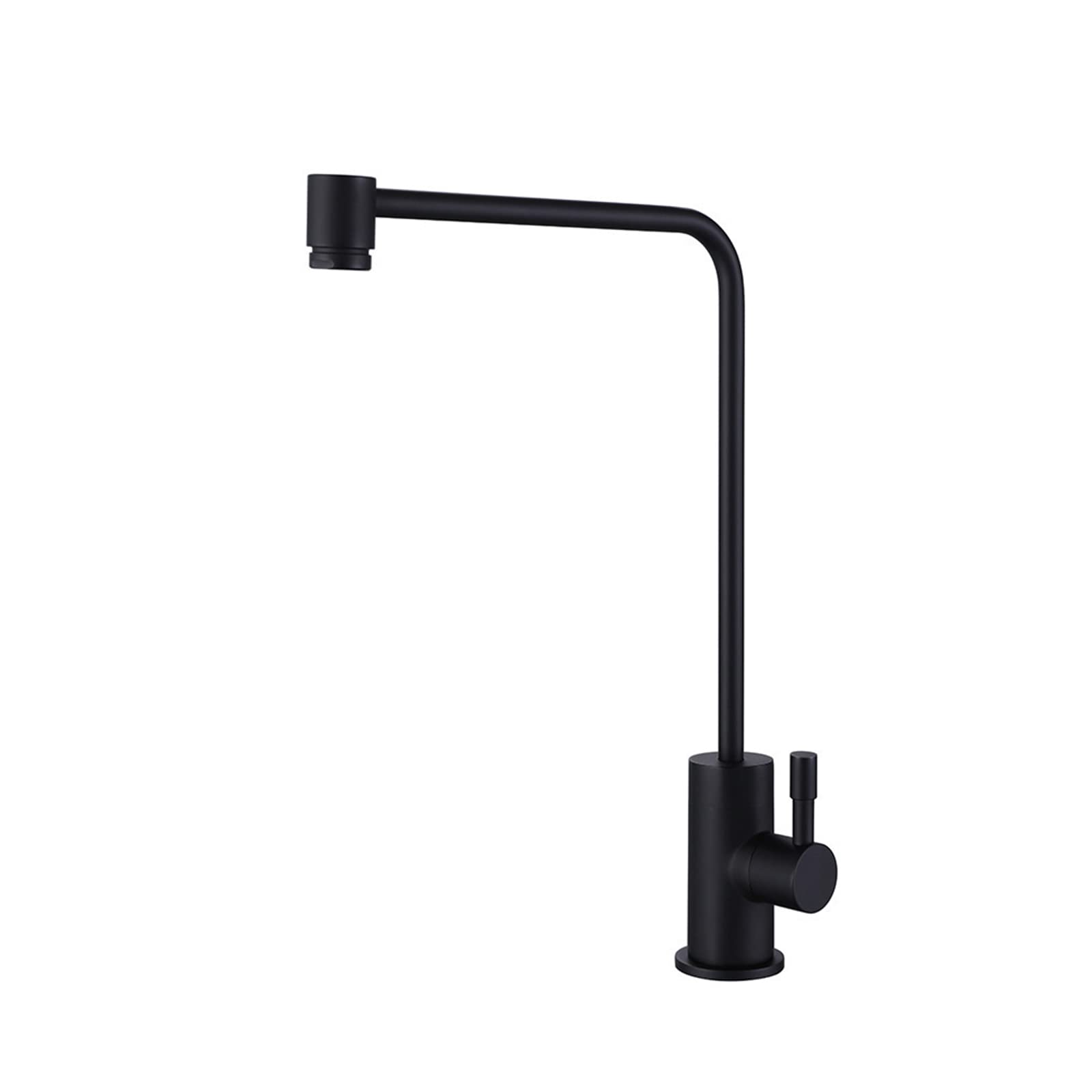 Grifo de cocina con filtro de agua integrado monomando gris con caño giratorio de 360 grados