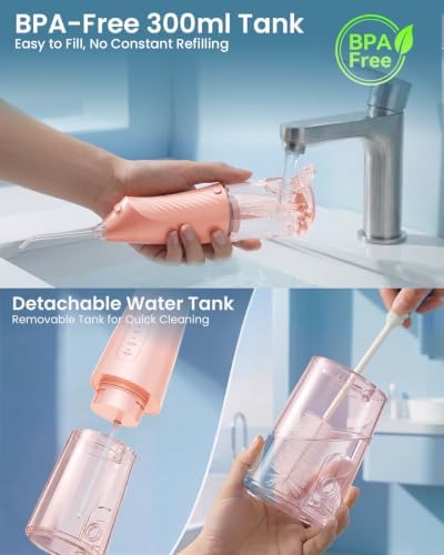 Onlyone Water Flosser for Deep Teeth Cleaning Light Pink — 사진 4