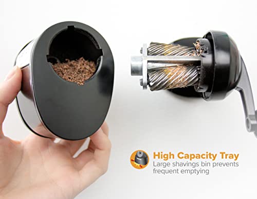 Bostitch Office Wall Mount Manual Pencil Sharpener, Tip Saver, 8 Hole Dial, 6X Longer Cutter Life, Vertical Or Horizontal Mounting Black (Mps1-Blk) #TOP5