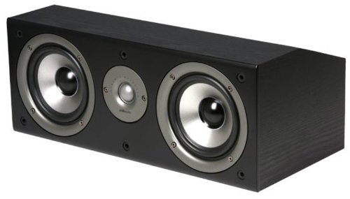 Polk Audio CS1 Series II Center Channel Speaker | Unique Design | Stand Alone or a Complement to Monitor 40, 60, and 70 Speakers | Detachable Grille | Black by Polk Audio - Used condition - US$94.18