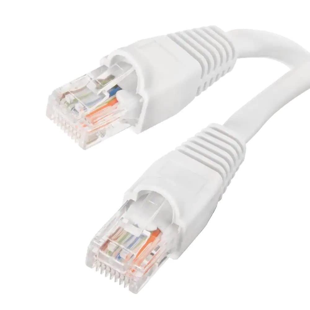 Pacroban3 ft. 24/7-Gauge 8-Wire CAT6 Ethernet Cable, White