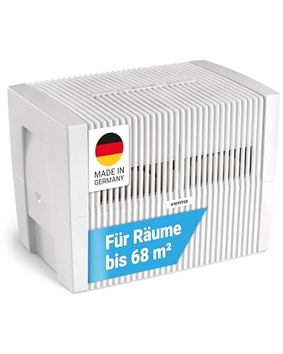 Venta Luftbefeuchter LW45 Classic Original bis 68 m sehr leise 20 dB(A) energieeffizient 2 Watt großer 10 l-Tank hygienische Kaltverdunstung ohne Filter