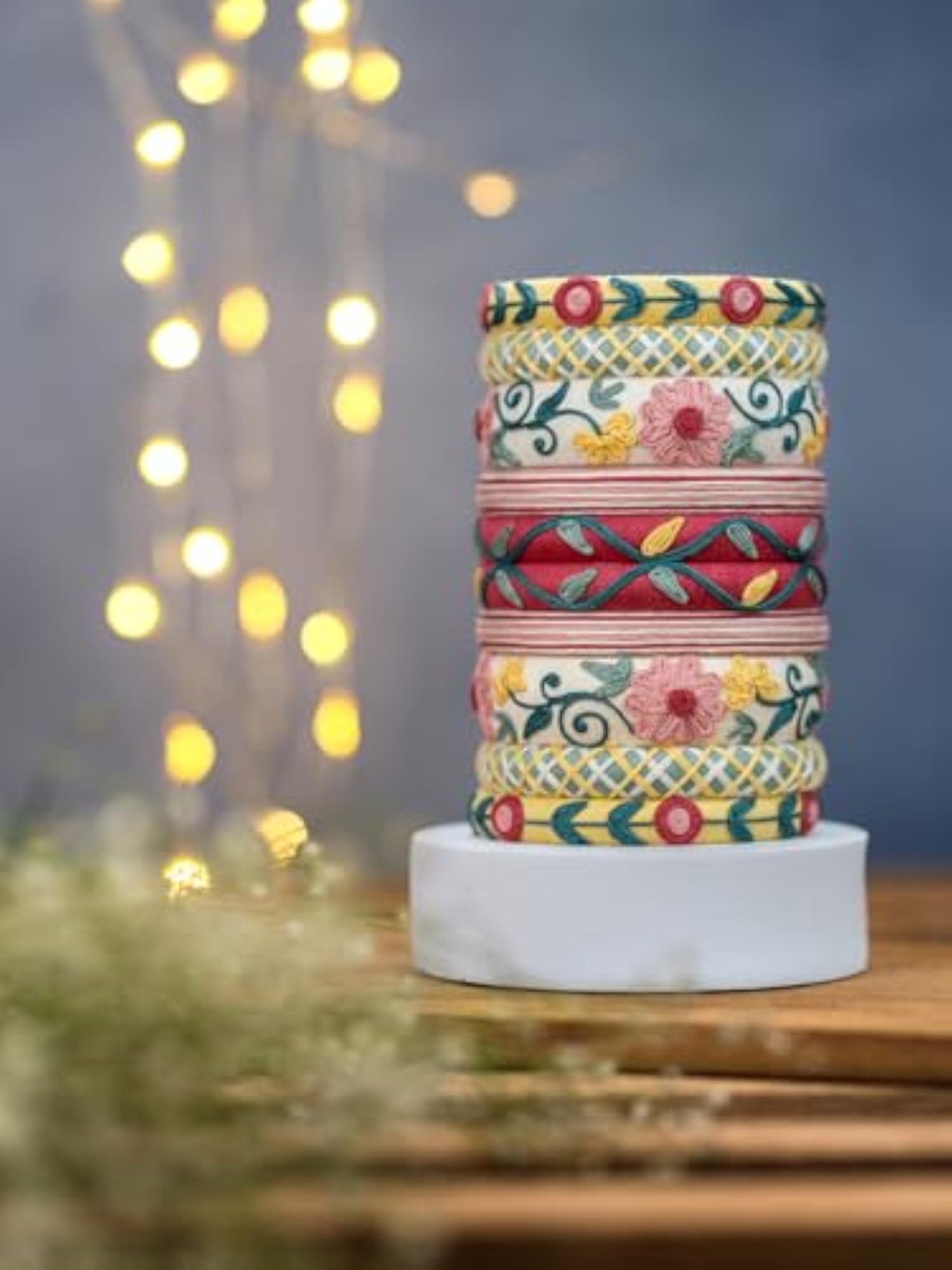 Handcrafted Cotton Thread Bangle Set for Women & Girls
