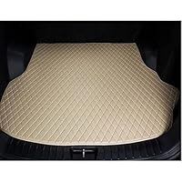 ZBMDTHEF Alfombrilla Maletero Para Audi Q8 2018-2024, Cuero Impermeable Antideslizante Y Lavable ProteccióN Completa Bandeja Accesorios Coche, Black Beige