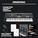 Yamaha PSR-E483, 61-Key Touch-Sensitive Portable Keyboard with Sound, Music Rest and Power Adapter