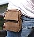 Chwinner Canvas Purse for Men Bag Phone Case,Vertical Small Crossbody Purse Cell Phone Bag Belt Pouch with Loop/Clip Waist Pouch for iPhone 8 Plus X 7 Plus LG G5 G6 Galaxy S8 Plus S6 Edge Plus-Brown