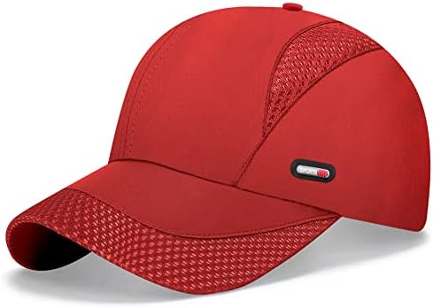 Mesh Baseball Caps for Men Women - Quick Drying Running Hat,Adjustable Sport Cap Lightweight Breathable Golf Outdoor Cap Plain Summer Sun Hat for Unisex