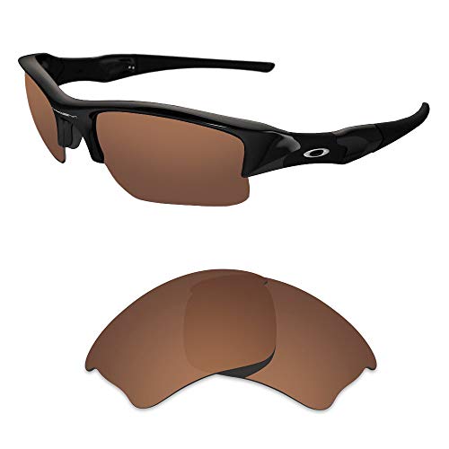 Anti-Peel Replacement Lenses for Oakley Half Jacket XLJ Half-Jacket XLJ Polarized Lenses with Multi Option (Black Polarized Elit