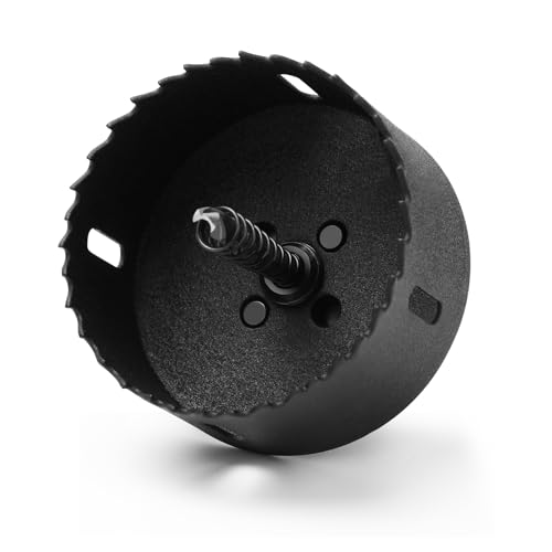 HSAWBIT HSS Bi-Metal 75mm Hole Saw, M42 Fast Cut Extra Cobalt Hole Cutter 40mm Cutting Depth, For Stainless Mild Sheet Wood Plastic Various Materials