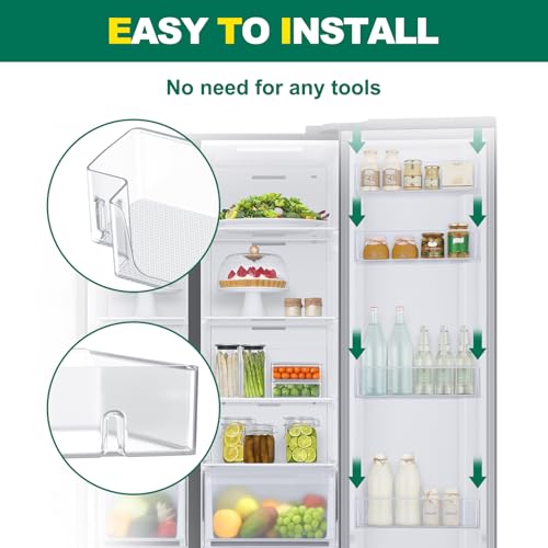 UPGRADED DA97-20638A Refrigerator Door Bin Shelf Replacement for Samsung Fridge Parts Right Door Shelf Bin RS27T5200SR RS27T5201SR RS22T5561SG RS27T5561SR RS22T5201SR DA97-20638A Refrigerator Door Bin by POOLKEY - Image 6