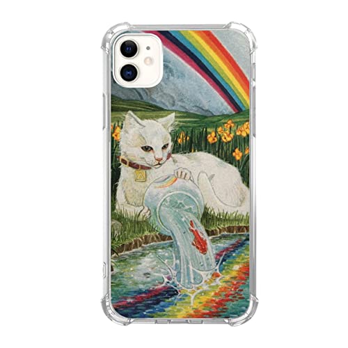 Qimulgociz Trippy Psychedelic Tarot Card Phone Case For Iphone 11,Tarot Of Pagan Cats Case For Girls Women Boys Men,Unique Trendy Tpu Bumper Case For Iphone 11 #TOP15
