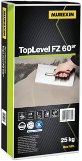 MUREXIN Grau 25 kg Fugenlose Nivelliermasse, Schnell Trocknend, Selbst Verlaufend, Hohe Festigkeit, Fuer Innen Und Aussen, Fussboden Ausgleichsmasse, Flexibel, Riss Ueberbrueckend