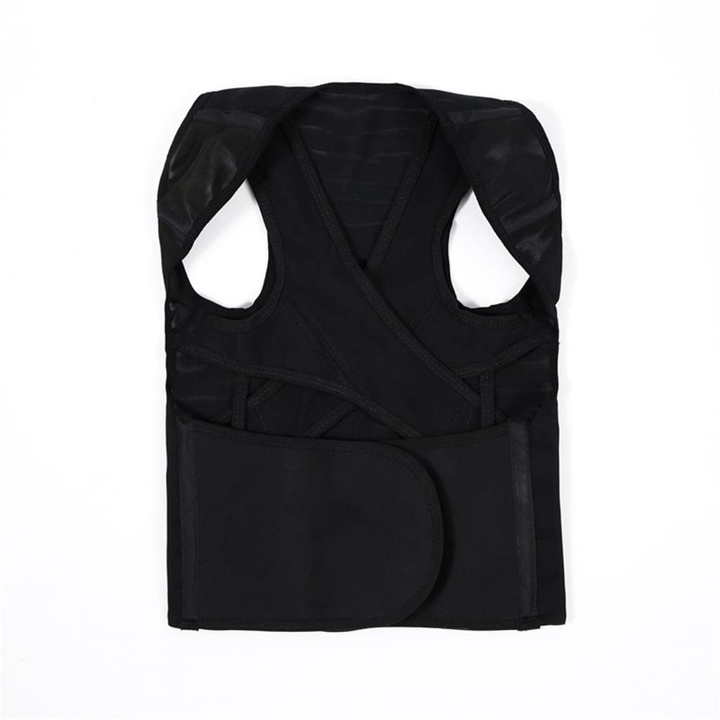 Posture Corrector Shoulder Lumbar Brace Spine Back Support Belt Adjustable Correction(2XL)