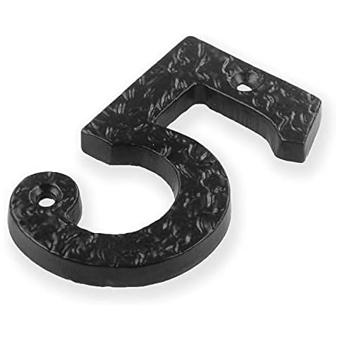 TERF Antique Black Number 5 for Doors Cover