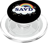 Saved Rainbow Cross Bibel Christian Faith Jesus Savd PopSockets PopGrip für MagSafe