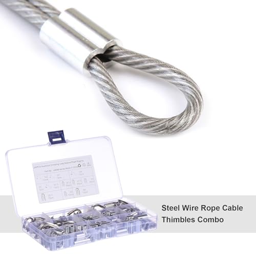 Manguitos de engarce para cable de acero de doble cañón en lote de 240 piezas para pesca 7
