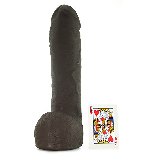 Doc Johnson Vac-U-Lock - Hung - Made Of Ultraskyn - 12 Inch Dildo With Massive 8.5 Inches Girth - F-Machine And Harness Compatible - Chocolate #TOP3