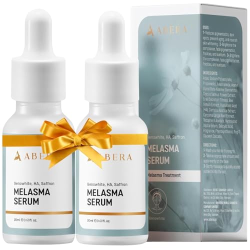 Abera Melasma Serum with Niacinamide and Hyaluronic Acid, Dark Spot Corrector Serum, Melasma Treatment for Face, Suitable for All Skin Types (2 Boxes)