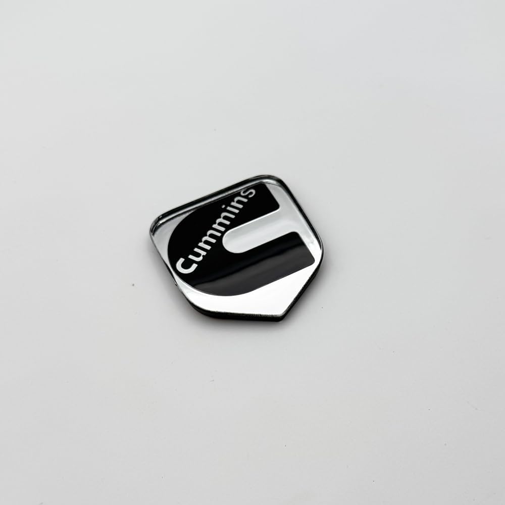 1Pc Compatible with 2nd Gen 94-02 Front Grille Head Cummin Emblem 3D Badge NamePlate (Chrome Black)
