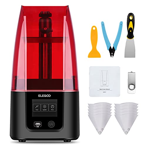 ELEGOO Mars 3 Imprimante 3D, 4K Monochrome 6,66 Pouces LCD MSLA UV Resine 3D Printer, Impression Rapide et Haute Précision, Plus Grand Taille d'impression 143×89×175mm