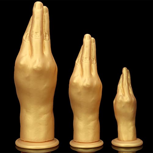 PQKuss Großer Handdildo Realistischer Dildo für Frauen, 3 Größe S/M/L Silikon Riesen Anal Dildo mit Saugnapf Dick Anal Butt Plug Sexspilezeug Analplug Analdildos Analspielzeuge für Frau Herren(S) – Bild 6