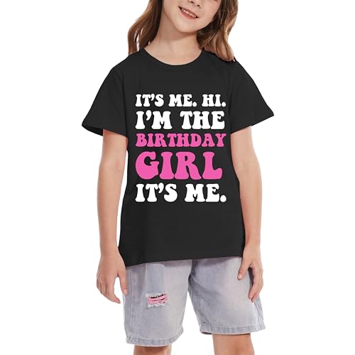Image of Birthday Girl Shirt Girls 1st-14th Birthday Outfit Teen Toddler Baby Cute Short Sleeve T-Shirt
