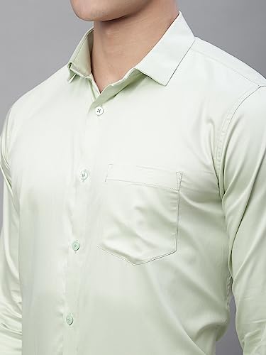 Image of Majestic Man Slim Fit Satin Cotton Formal Shirt for Men