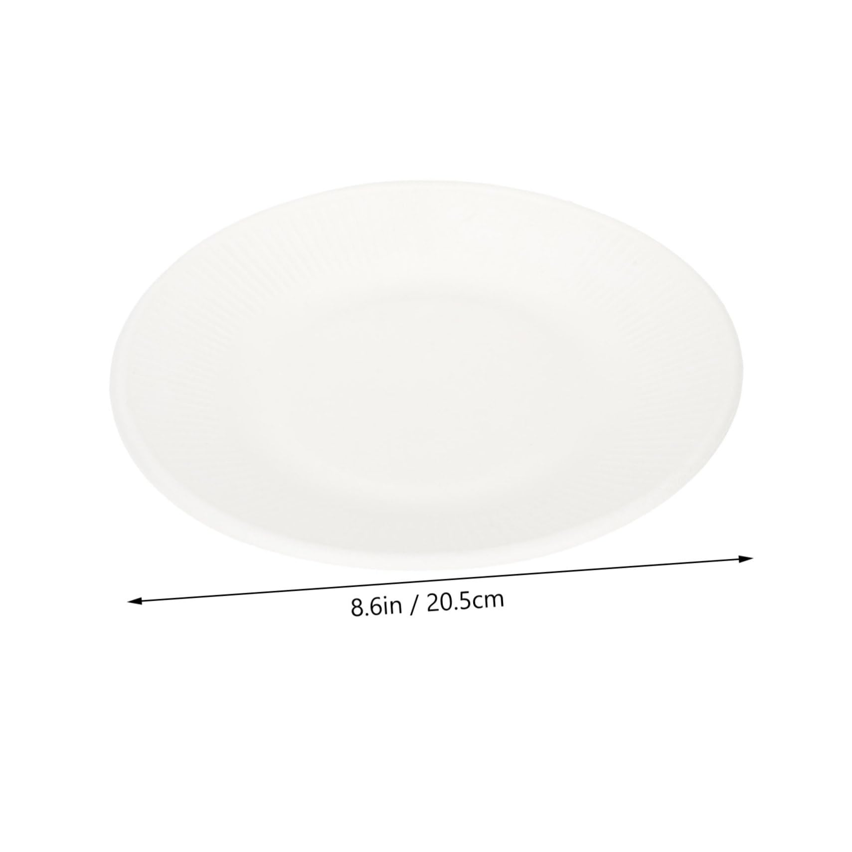Healeved Pappteller Biologisch Abbaubar Verdicktes Papiermaterial mit Wellrand für Partys Picknick Grillen Kinder Malplatten
