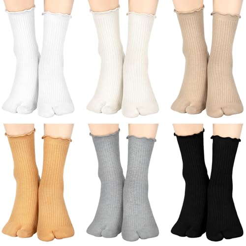 Chaussettes Tabi à volants parfaites pour accorder avec vos sandales en coton doux et extensible
