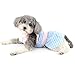 Ranphy Plaid Dog Dress for Small Dog Girls Pet Costume with D-Ring Puppy Clothing Spring Summer Outfits Chihuahua Yorkie Cats Apparel, Blue, S