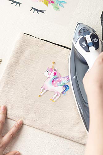 Calculs Unicorn Iron On Transfers For Birthday Girl 20 Pcs Small Htv Decorations Stickers For Canvas Bag, Unicorn Accessories, Baby's Clothing #TOP2