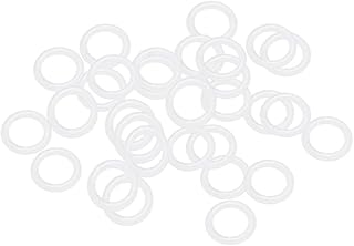 uxcell Silicone O-Rings, 8mm OD 5mm ID 1.5mm Width VMQ Seal Gasket for Compressor Valves Pipe Repair, White, Pack of 30