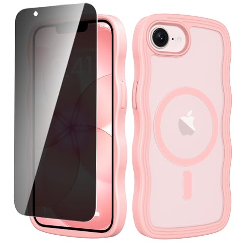 Coque iPhone 16e et 17e magnétique mate et transparente pour femmes