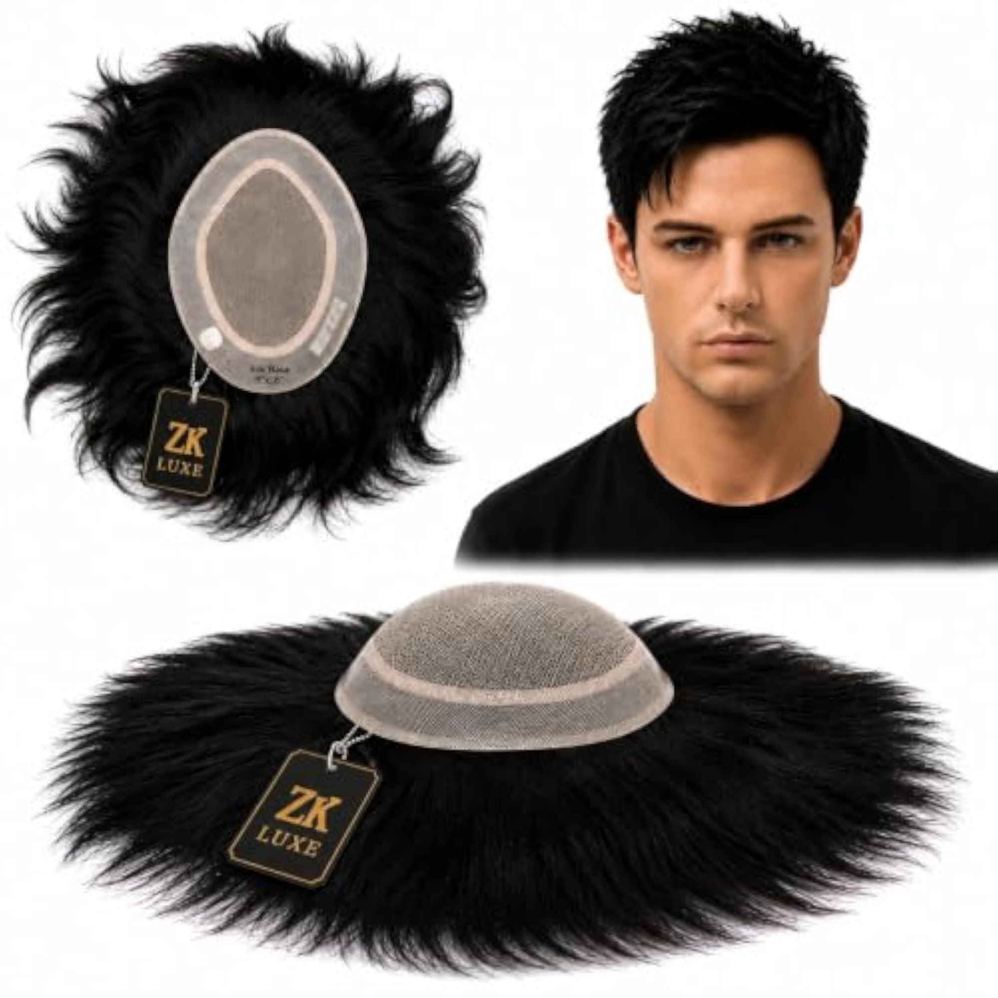 Men's Real Mirage Front Lace Hair Patch, Natural Look